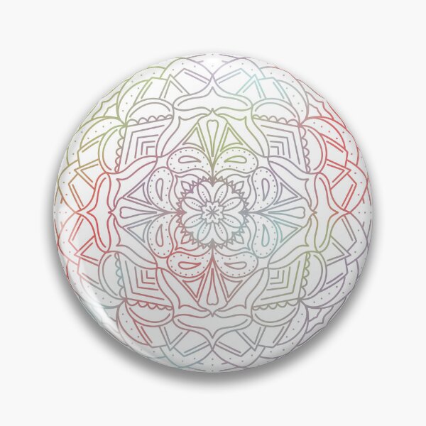 Item preview, Pastel Rainbow Mandala Sacred Geometry Yoga Decor⁠ designed and sold by Random Ink Society.