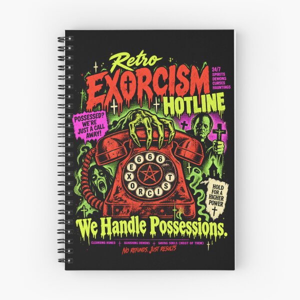 Item preview, Retro Exorcism Hotline – We Handle Possessions Vintage Horror designed and sold by SidTastic .