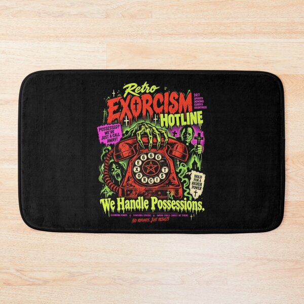 Item preview, Retro Exorcism Hotline – We Handle Possessions Vintage Horror designed and sold by SidTastic .