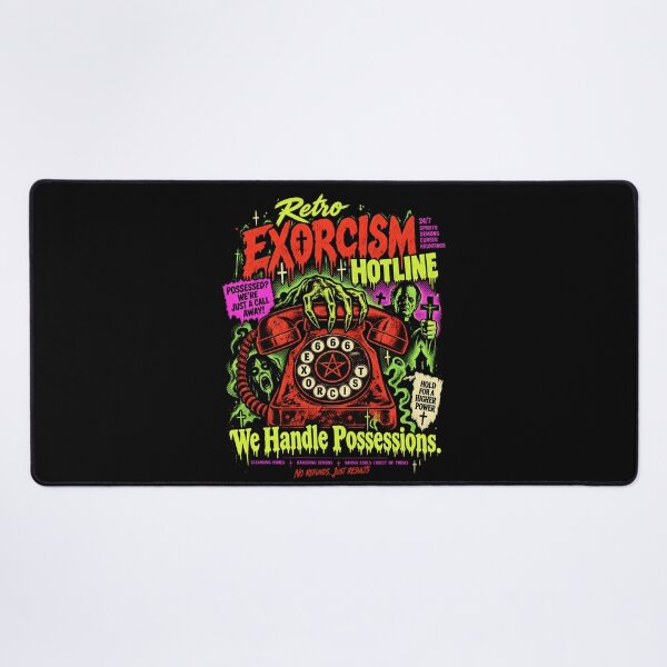 Item preview, Retro Exorcism Hotline – We Handle Possessions Vintage Horror designed and sold by SidTastic .