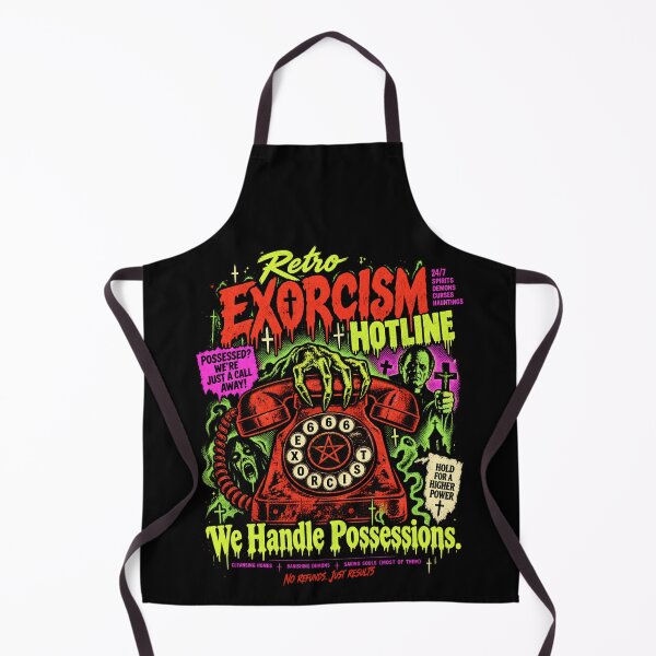 Item preview, Retro Exorcism Hotline – We Handle Possessions Vintage Horror designed and sold by SidTastic .