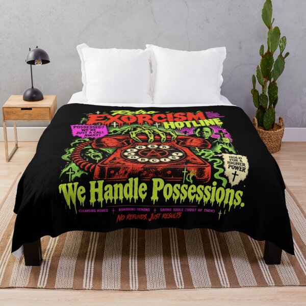 Item preview, Retro Exorcism Hotline – We Handle Possessions Vintage Horror designed and sold by SidTastic .