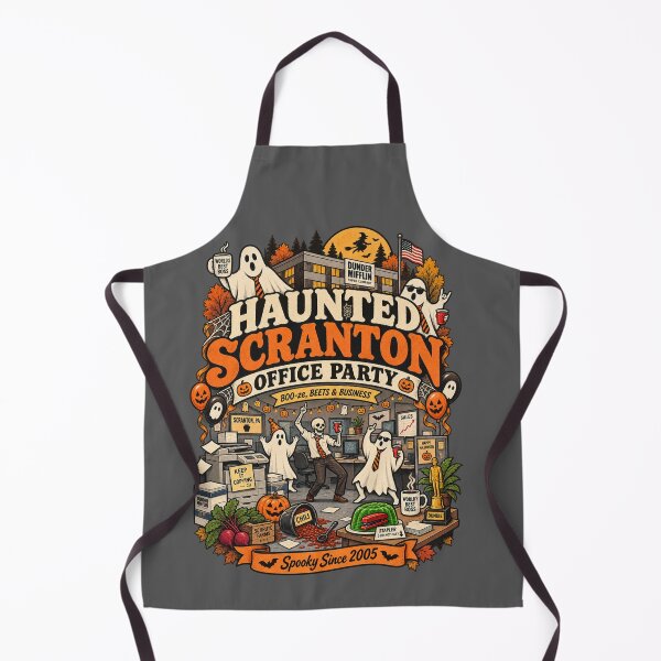 Item preview, Haunted Office Halloween Party Retro Spooky Art designed and sold by ElizBurkes.