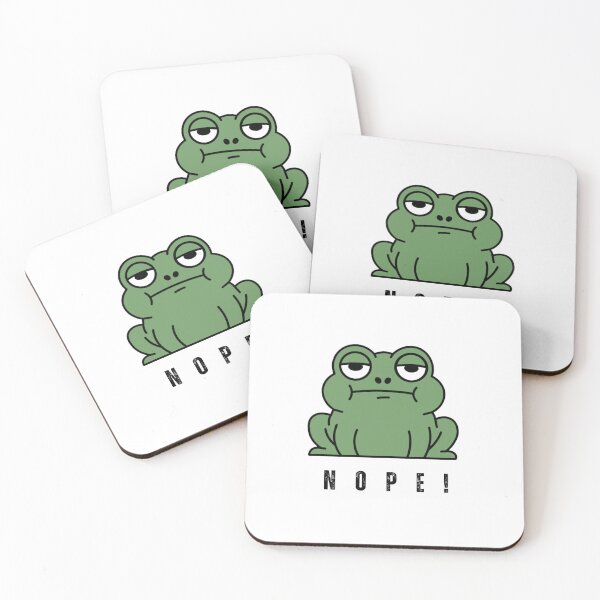 Item preview, Funny Unamused Frog Nope Sarcastic Mood Cute Meme Graphic designed and sold by KarimFisal.