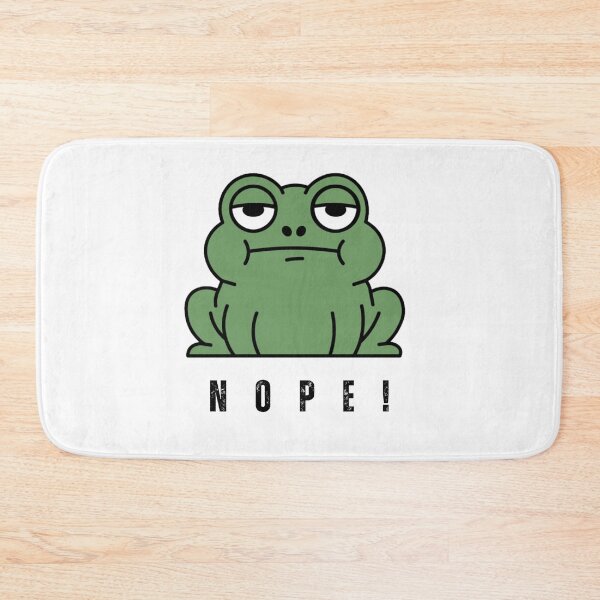 Item preview, Funny Unamused Frog Nope Sarcastic Mood Cute Meme Graphic designed and sold by KarimFisal.