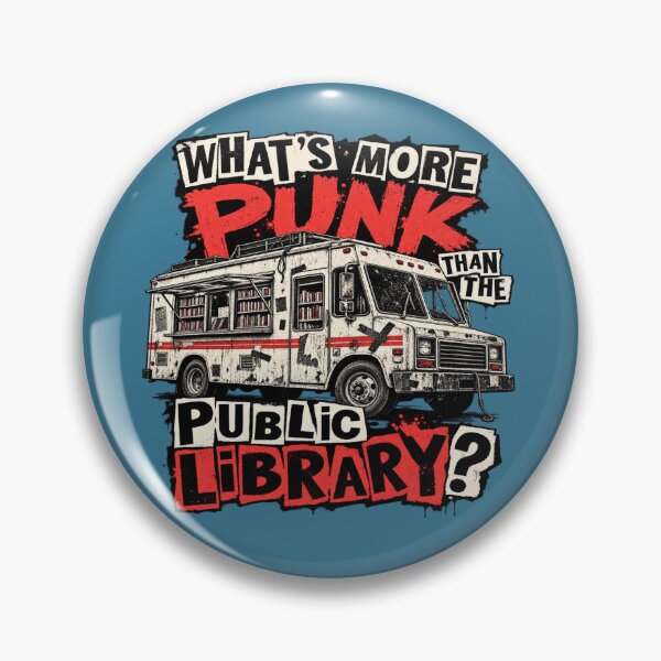 Item preview, Punk Bookmobile for Librarians & Book Lovers designed and sold by POD DYNASTY | Original Print On Demand T-Shirt Graphics.