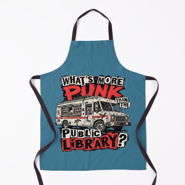 Item preview, Punk Bookmobile for Librarians & Book Lovers designed and sold by POD DYNASTY | Original Print On Demand T-Shirt Graphics.
