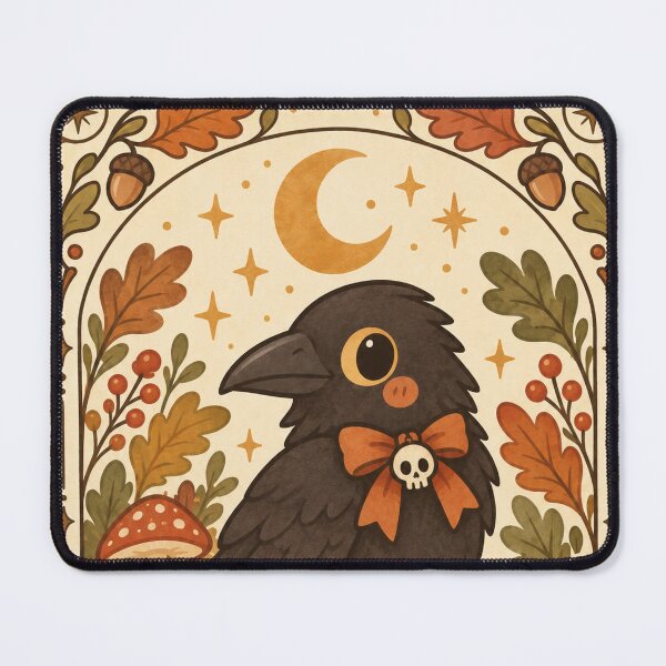Item preview, Raven of the Harvest Moon designed and sold by Peachy Dreams.