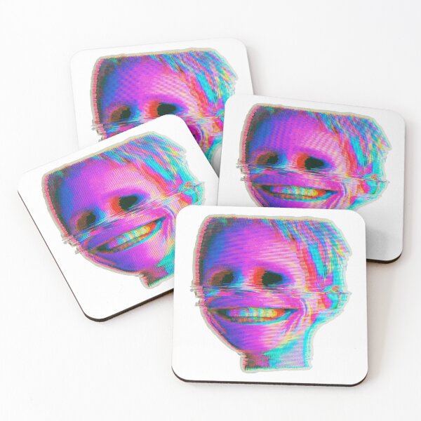 Item preview, Distorted Glitch Smile Face Aesthetic designed and sold by NicolasGlowArt.