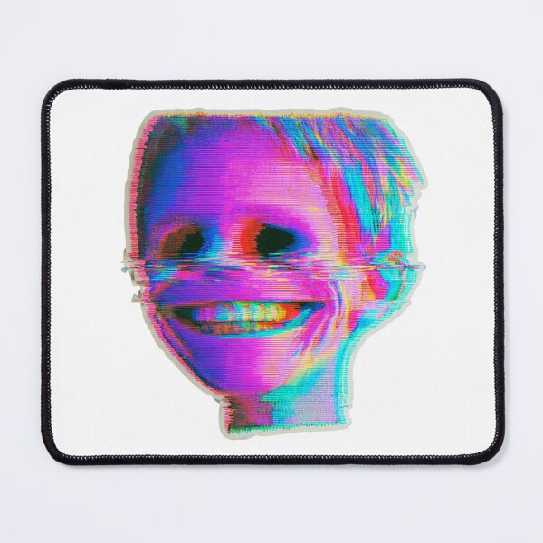 Item preview, Distorted Glitch Smile Face Aesthetic designed and sold by NicolasGlowArt.