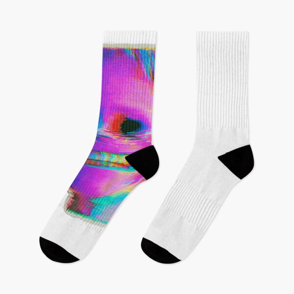 Item preview, Distorted Glitch Smile Face Aesthetic designed and sold by NicolasGlowArt.