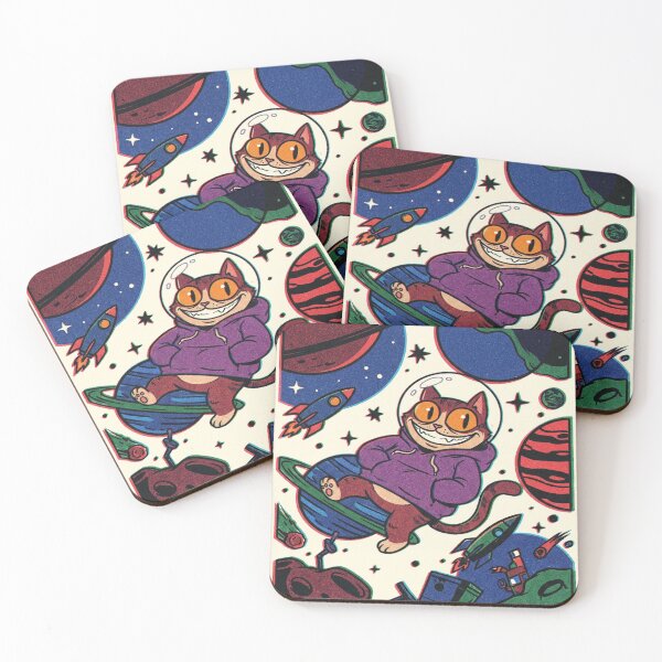 Item preview, Cosmic Cartoon Cat Space Adventure designed and sold by JanjjaSoulInk.