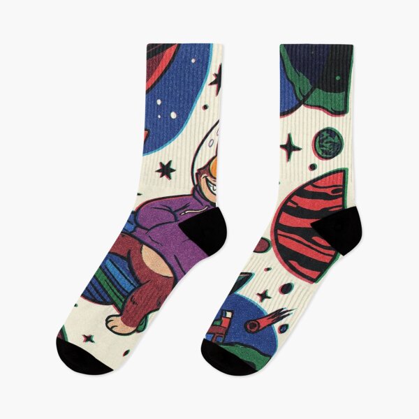 Item preview, Cosmic Cartoon Cat Space Adventure designed and sold by JanjjaSoulInk.