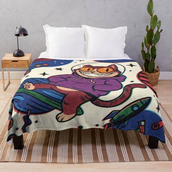 Item preview, Cosmic Cartoon Cat Space Adventure designed and sold by JanjjaSoulInk.