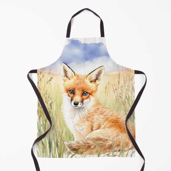 Item preview, Cute Watercolor Red Fox in Meadow Grass designed and sold by Hackl20.