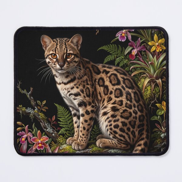 Item preview, Leopardus Tilcayo Wild Cat Botanical Portrait II designed and sold by Yaremchuk.