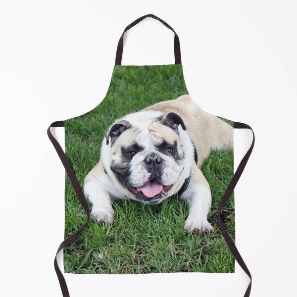 Item preview, English Bulldog Lying in the Green Grass designed and sold by VanGaldo.