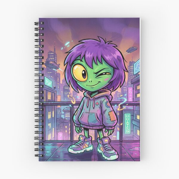 Item preview, Mischievous Alien Kid Retro Cartoon designed and sold by JanjjaSoulInk.