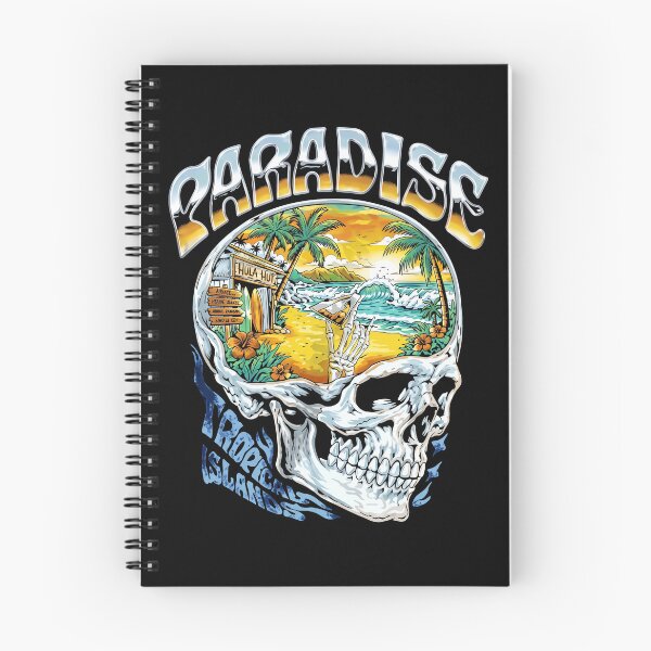 Item preview, Paradise - Tropical Islands - Hula Hut - Skull Surf Shop designed and sold by aleggsaurus.
