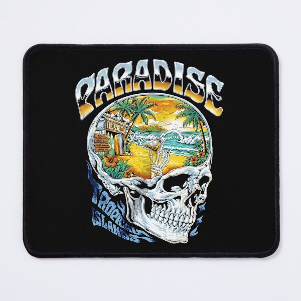 Item preview, Paradise - Tropical Islands - Hula Hut - Skull Surf Shop designed and sold by aleggsaurus.