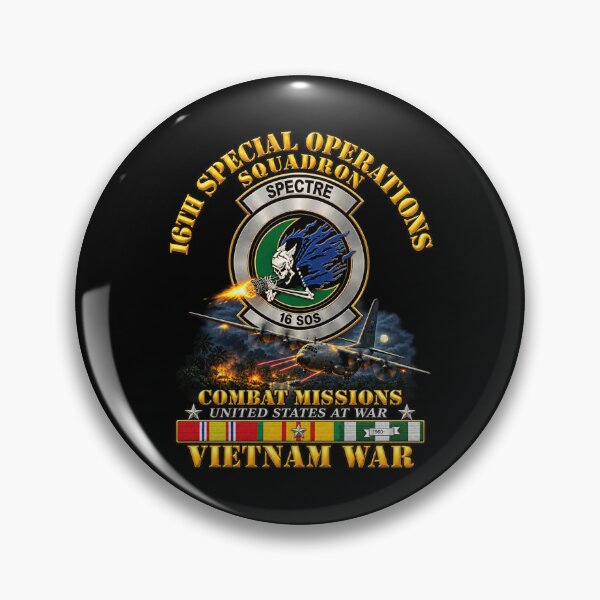 Item preview, SOF - 16th SOS - Combat Missions w VN SVC - 3D - Enhanced designed and sold by Military Insignia Products.