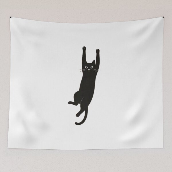 Item preview, Black Cat Holding On  designed and sold by Ikochane.