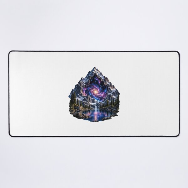 Item preview, Mountain With a Galaxy Inside Its Heart – Cosmic Mountain Nature Art designed and sold by Prince Tripathi .