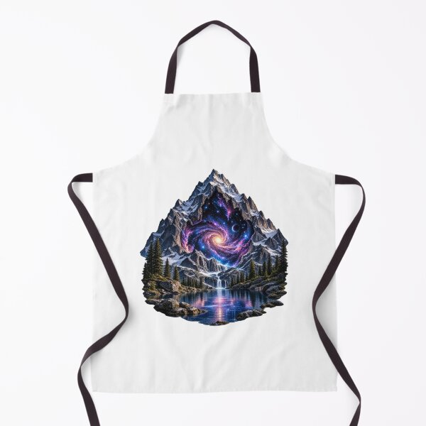Item preview, Mountain With a Galaxy Inside Its Heart – Cosmic Mountain Nature Art designed and sold by Prince Tripathi .