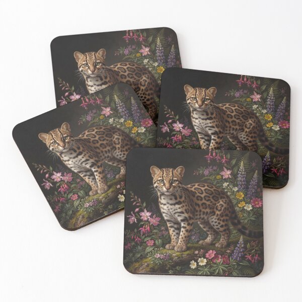 Item preview, Leopardus Tilcayo Wild Cat Botanical Portrait III designed and sold by Yaremchuk.