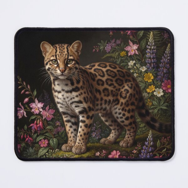 Item preview, Leopardus Tilcayo Wild Cat Botanical Portrait III designed and sold by Yaremchuk.