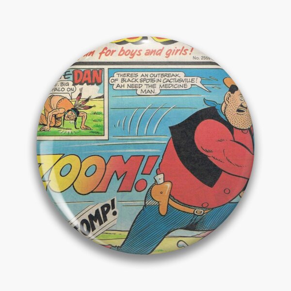 Item preview, The Dandy Desperate Dan Comic Book Cover Art Original Custom Vintage Movie Poster designed and sold by Cool Robot Bro..