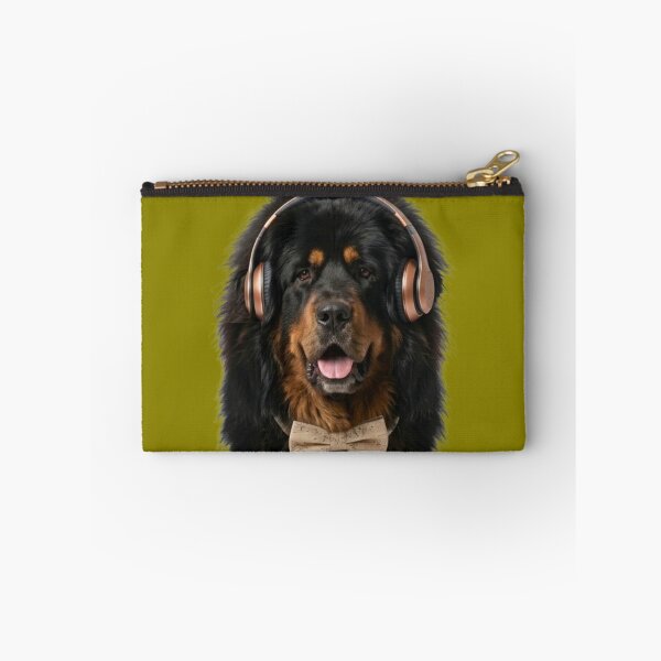 Item preview, Dapper Tibetan Mastiff Dog with Bronze Headphones designed and sold by Sulco Design.