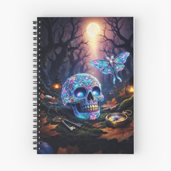 Item preview, Halloween themed skull and butterfly  designed and sold by KingsArtworx 2.