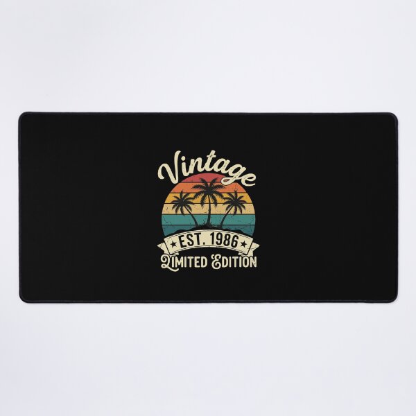 Item preview, Vintage Est 1986 Limited Edition Birthday Born 1986 Retro Palm Trees designed and sold by PopStars1993.