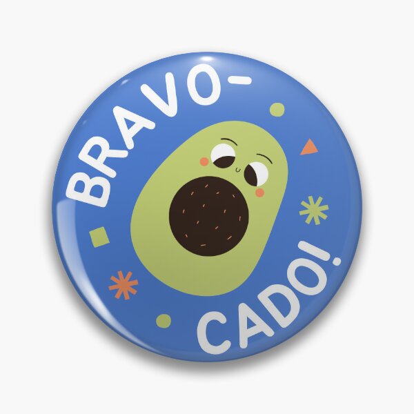 Item preview, Bravo-cado! Cute Avocado Cartoon Puns  designed and sold by PixellaneArt.