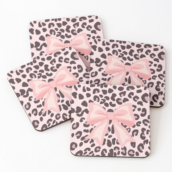 Item preview, Soft Light Pink Coquette Bow Leopard Print Aesthetic Pattern designed and sold by MayoshaVibes.