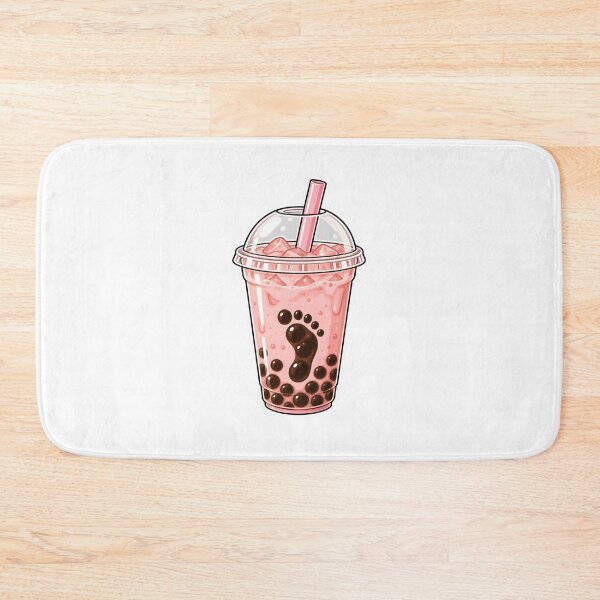 Item preview, Cute Kawaii Boba Tea Footprint Sticker designed and sold by KawaiiOrbit.