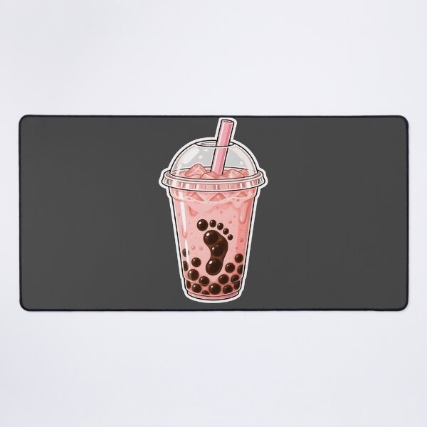 Item preview, Cute Kawaii Boba Tea Footprint Sticker designed and sold by KawaiiOrbit.