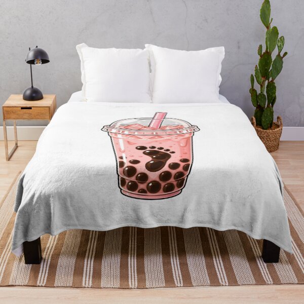 Item preview, Cute Kawaii Boba Tea Footprint Sticker designed and sold by KawaiiOrbit.