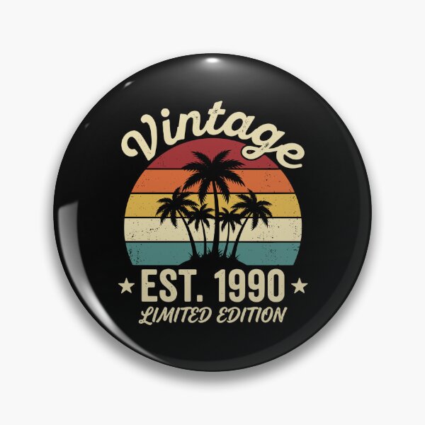 Item preview, Vintage Est. 1990 Limited Edition Born 1990 34th Birthday  designed and sold by PopStars1993.