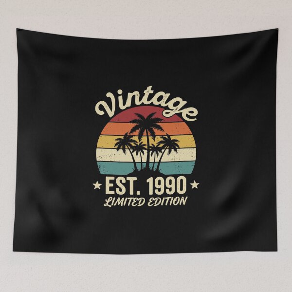 Item preview, Vintage Est. 1990 Limited Edition Born 1990 34th Birthday  designed and sold by PopStars1993.