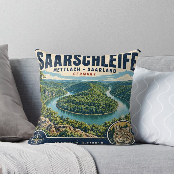 Item preview, Saarschleife Germany Vintage Travel Design designed and sold by naturalsurvival.