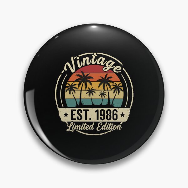 Item preview, Vintage Est. 1986 Limited Edition Born 1986 38th Birthday Retro  designed and sold by PopStars1993.