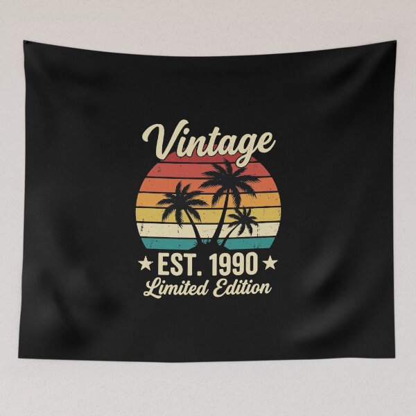 Item preview, Vintage Est. 1990 Limited Edition Born 1990 Birthday For Men Women designed and sold by PopStars1993.