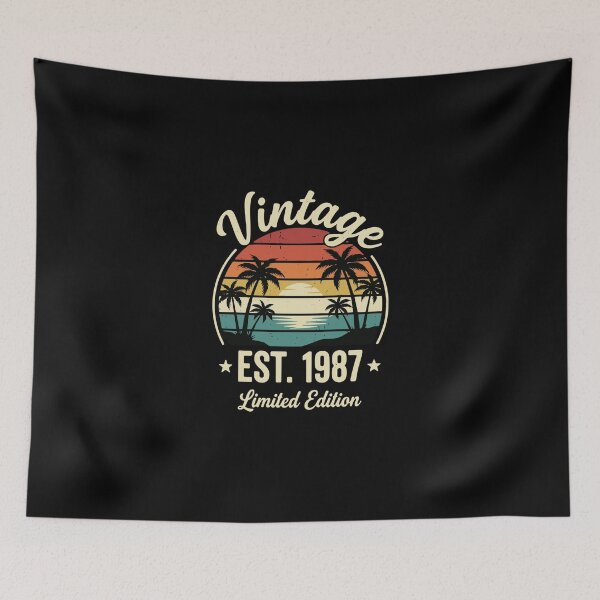 Item preview, Vintage Est. 1987 Limited Edition Born 1987 Birthday  designed and sold by PopStars1993.