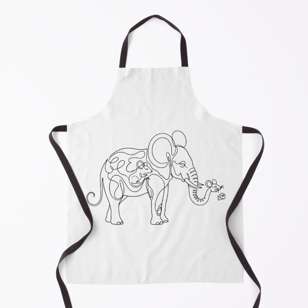 Item preview, Minimalist continuous Line Art Mouse-Elephant hybrid creation designed and sold by Yaqon.