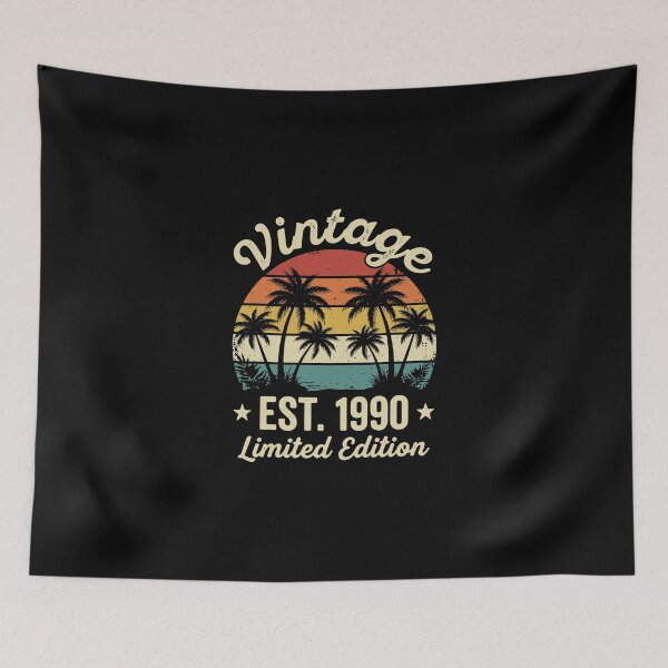Item preview, Vintage Est. 1990 Limited Edition Born Nineties Birthday Retro designed and sold by PopStars1993.