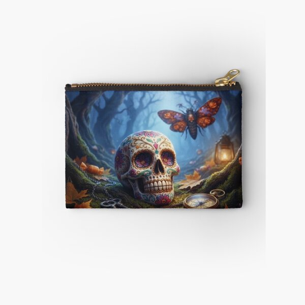 Item preview, Halloween themed skull and butterfly designed and sold by KingsArtworx 2.