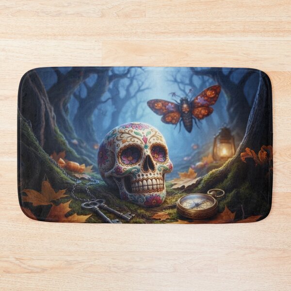 Item preview, Halloween themed skull and butterfly designed and sold by KingsArtworx 2.