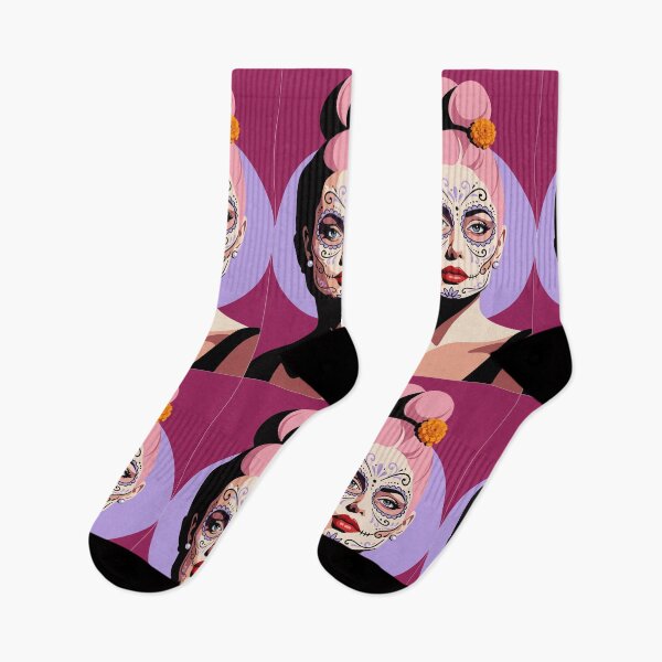 Item preview, Catrina Flat Color Art | Day of the Dead Mexican Sugar Skull designed and sold by  Ojo de Lilith.